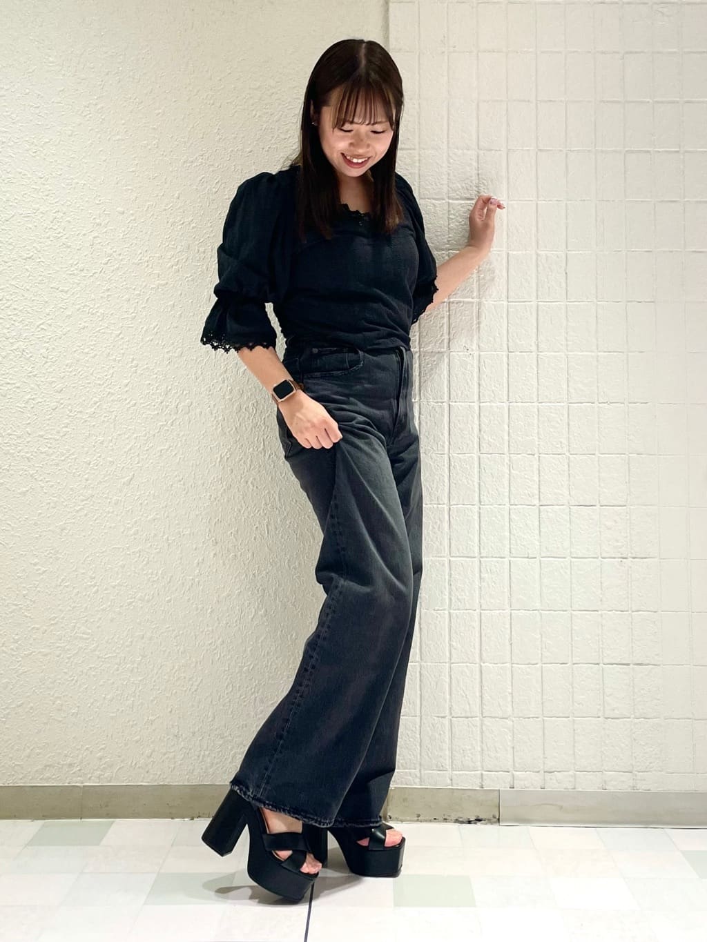 SEIKOさんの「ESPERANZA｜◆【ラク盛り／サンダル】リピーター続出／脚長美脚　ラク盛り厚底サンダル　24年Ver」を使ったコーディネート