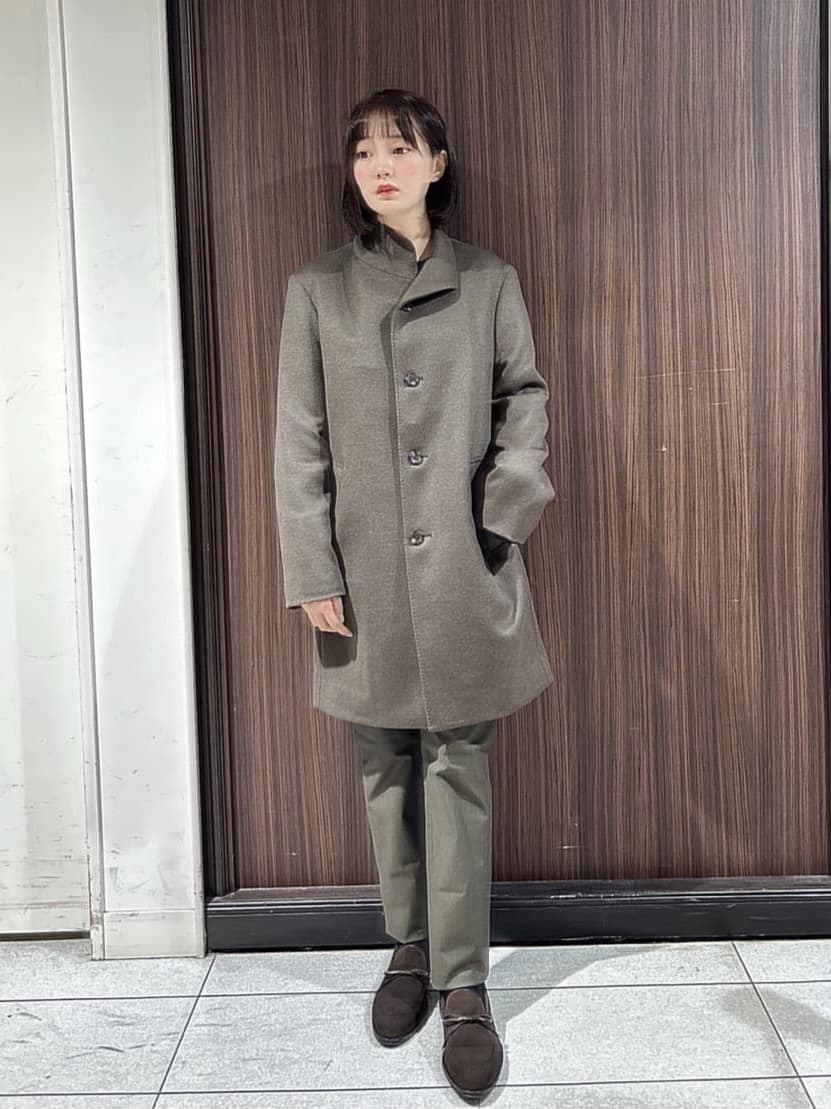 さやさんの「TAKEO KIKUCHI｜【ウールカシミヤブレンド】ビーバー調 スタンドカラー コート」を使ったコーディネート