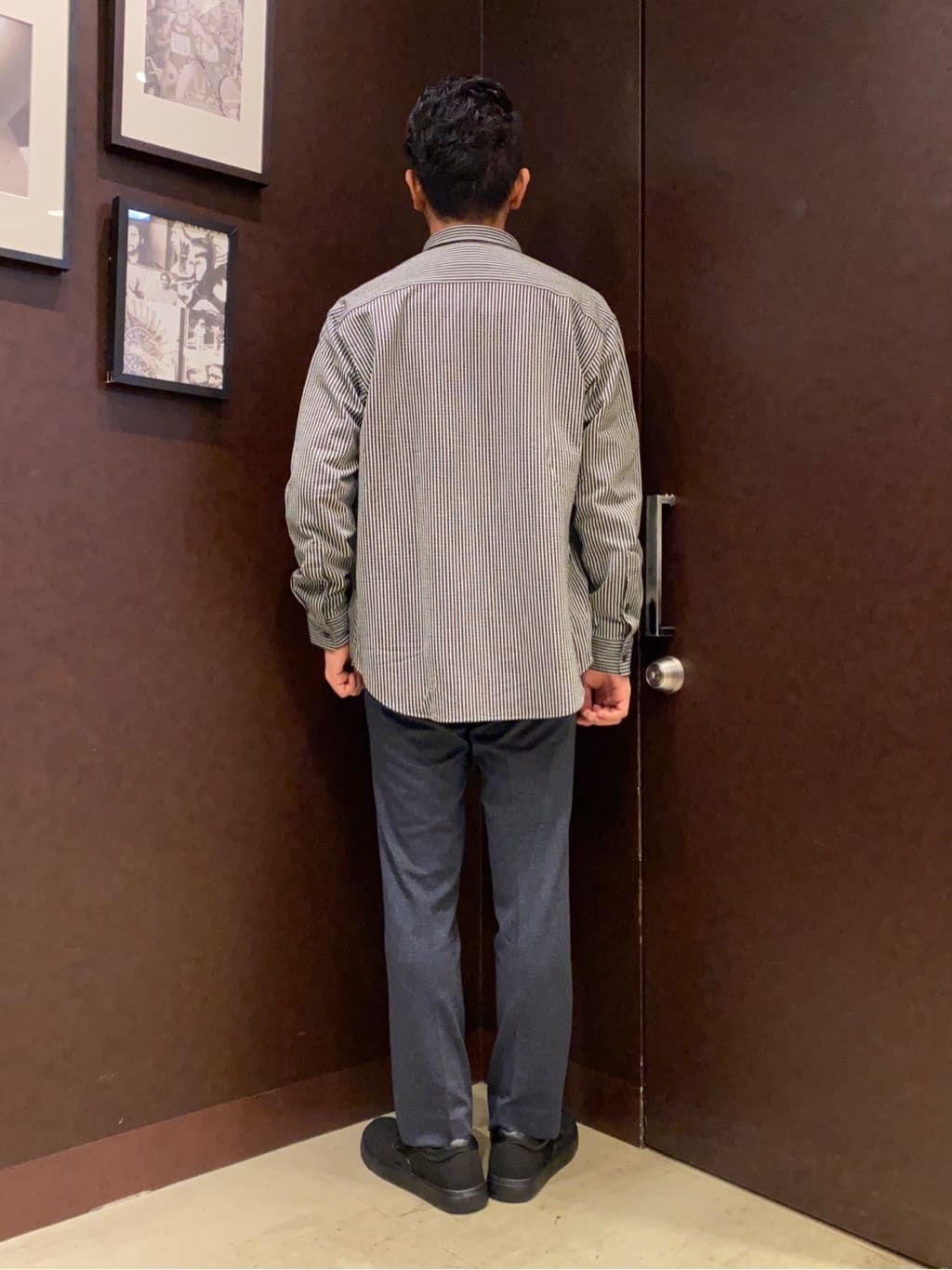 shuheiさんの「TAKEO KIKUCHI｜【抗菌防臭/シーズンレス】シアサッカー ジャージシャツ」を使ったコーディネート