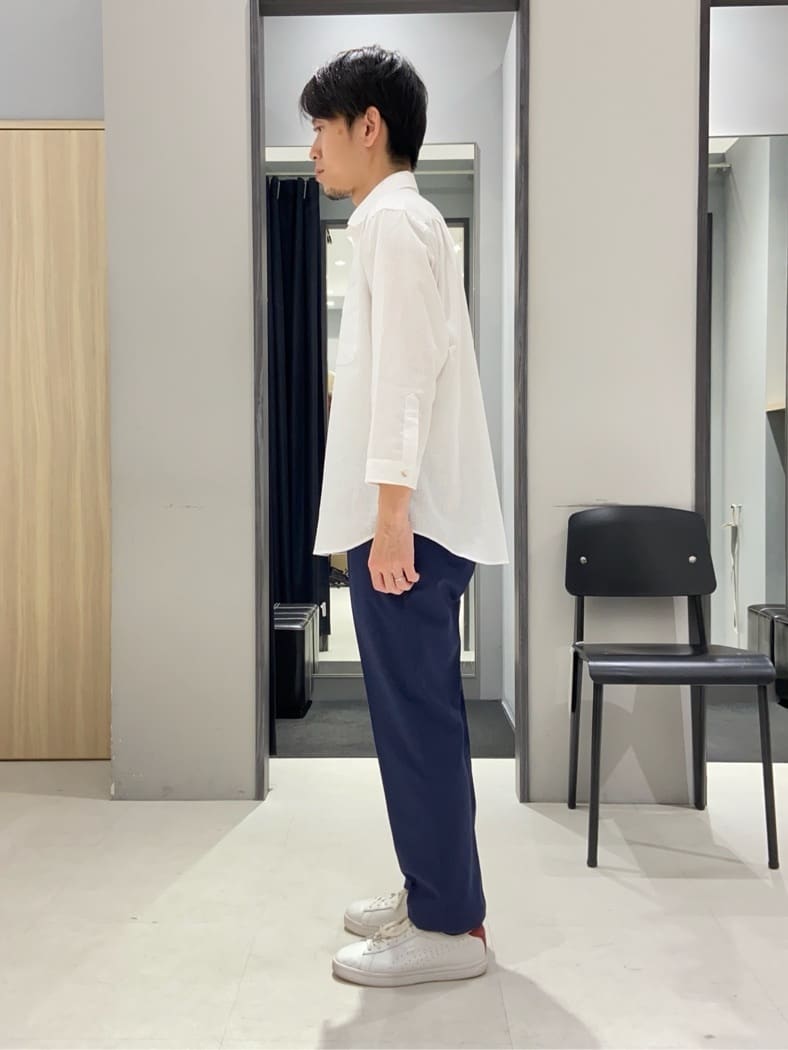 わいずみさんの「TAKEO KIKUCHI｜【尾州織】リネンブレンド メッシュ ジャケット」を使ったコーディネート
