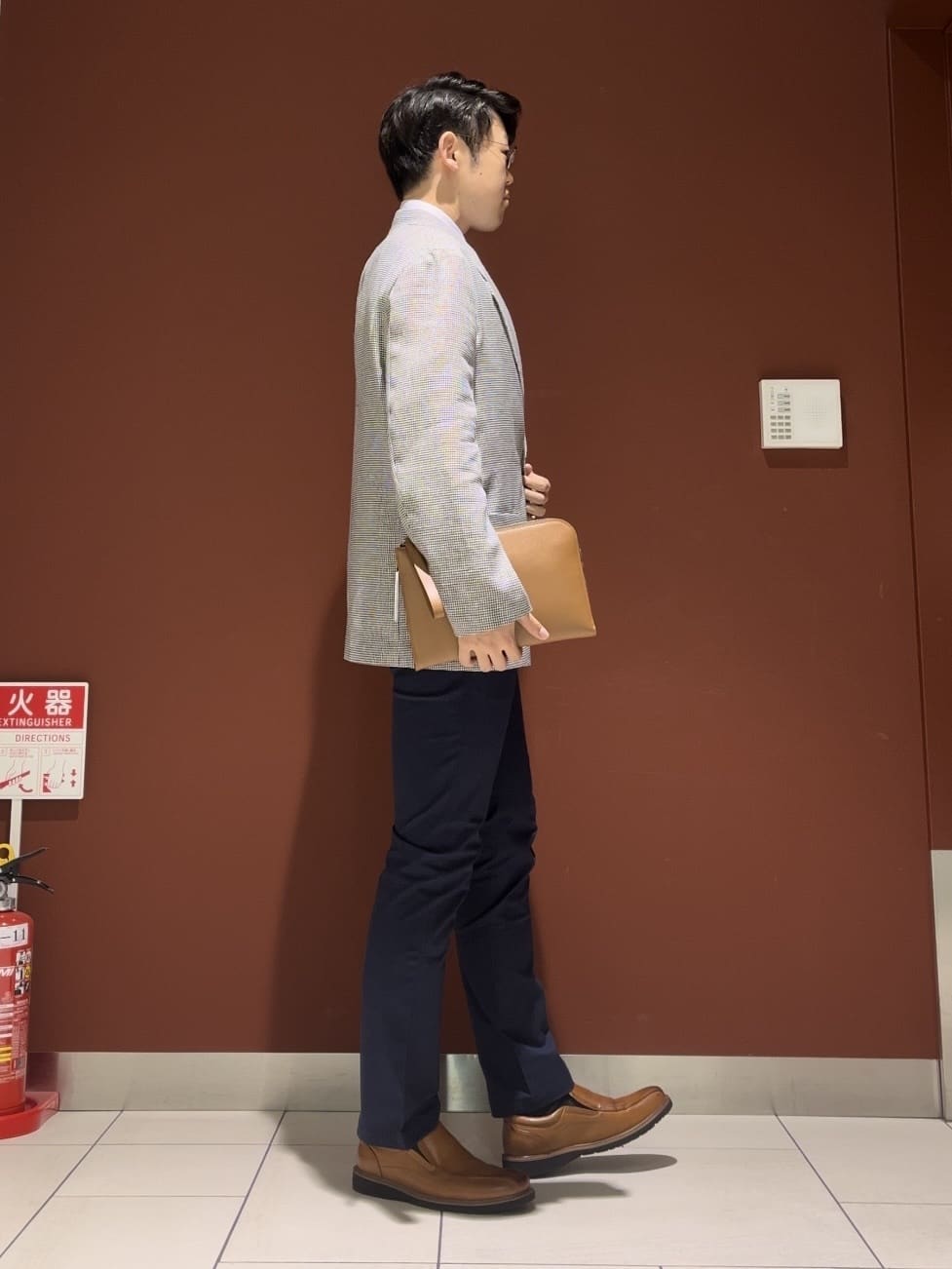 ジュンさんの「TAKEO KIKUCHI｜【Made in JAPAN】市松紋 ドレスシャツ」を使ったコーディネート