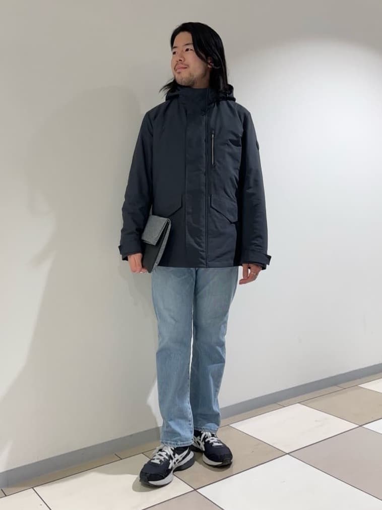 及川さんの「TAKEO KIKUCHI｜【2WAY】ショルダー クラッチバッグ」を使ったコーディネート