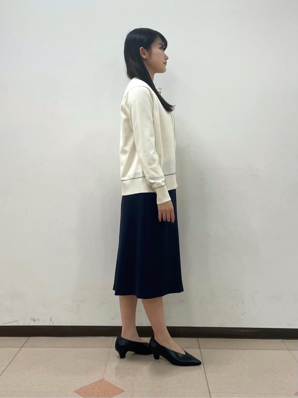 madokaさんの「INDIVI｜【セレモニーにおすすめ！】パール調トップネックレス」を使ったコーディネート