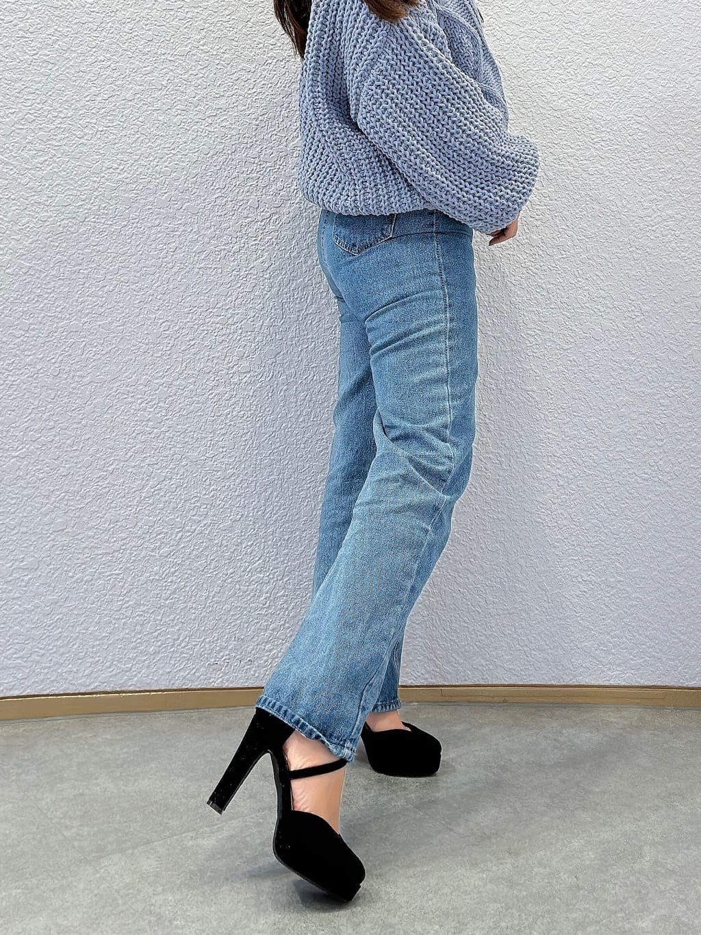 ハルさんの「ESPERANZA｜クロスストラップハイヒールセパレートパンプス」を使ったコーディネート