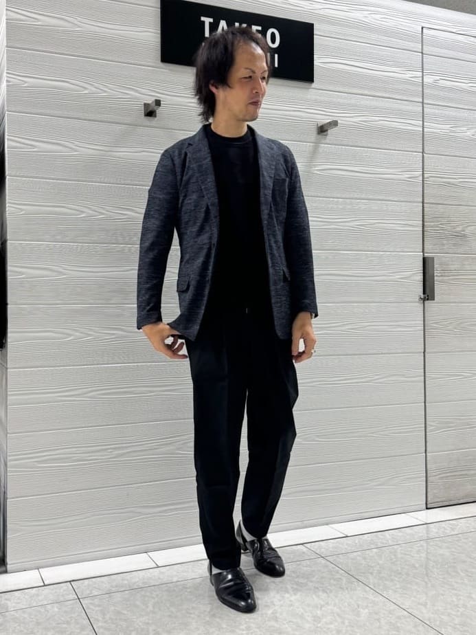 井出恭輔さんの「TAKEO KIKUCHI｜【尾州織】リネンブレンド メッシュ ジャケット」を使ったコーディネート