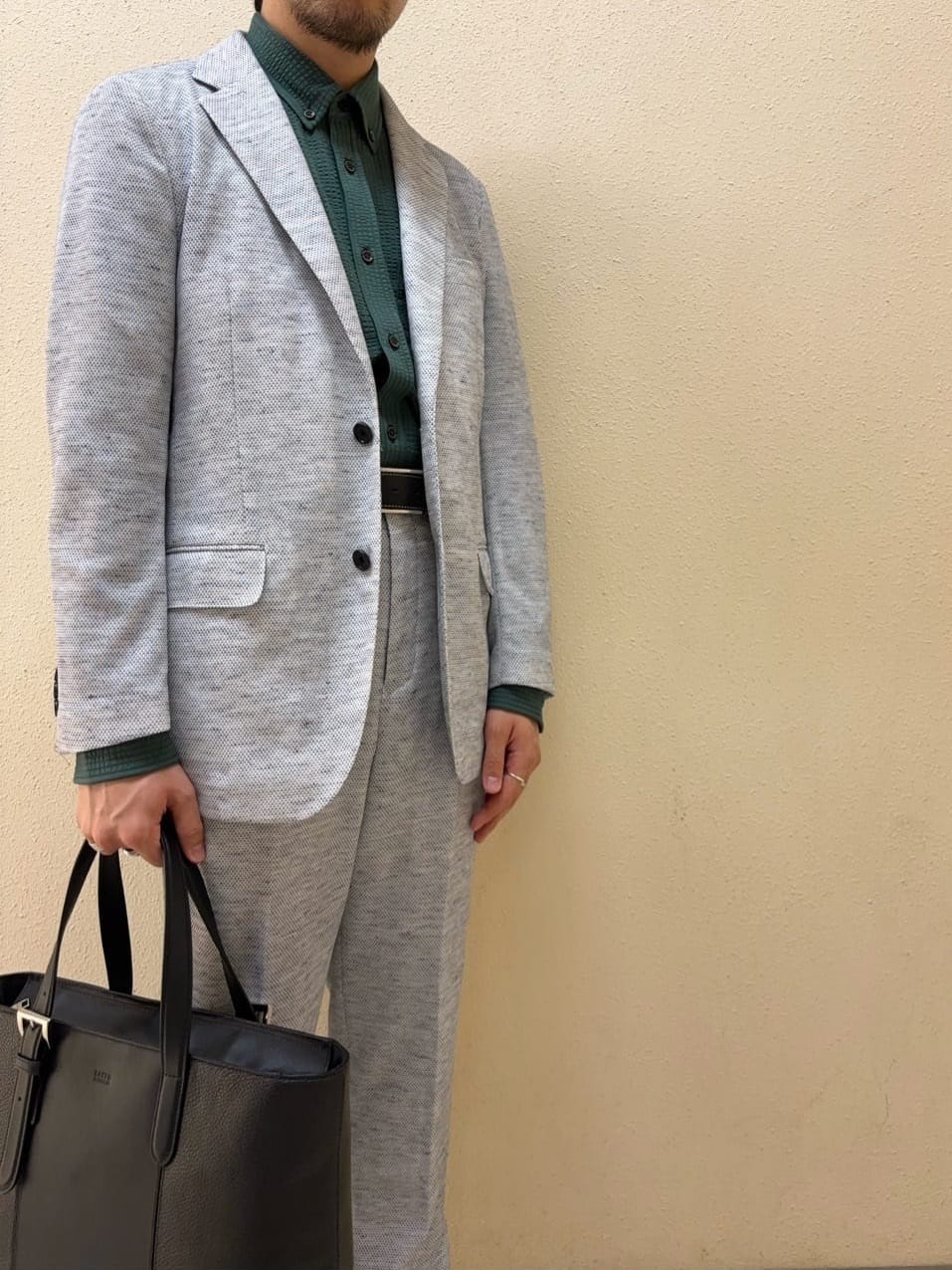 及川さんの「TAKEO KIKUCHI｜【尾州織】リネンブレンド メッシュ ジャケット」を使ったコーディネート