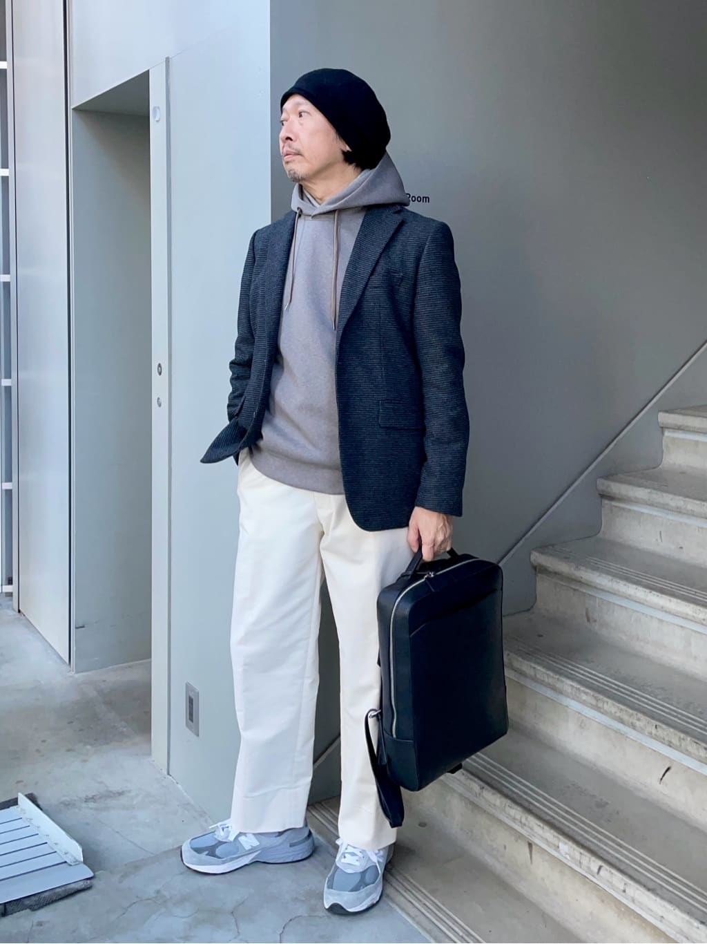 デザイナーTAKEman さんの「TAKEO KIKUCHI｜フルベジタンニンレザー バックパック」を使ったコーディネート