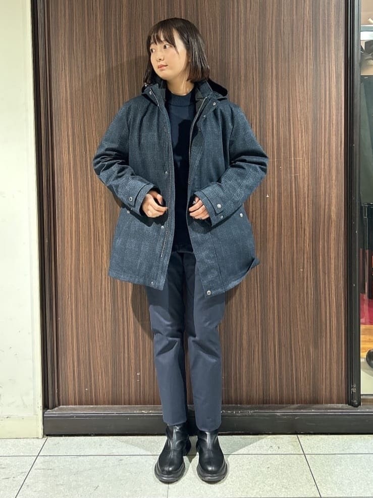 さやさんの「TAKEO KIKUCHI｜【全7サイズ&times;8色展開！】トップマルチヘリンボン パンツ」を使ったコーディネート