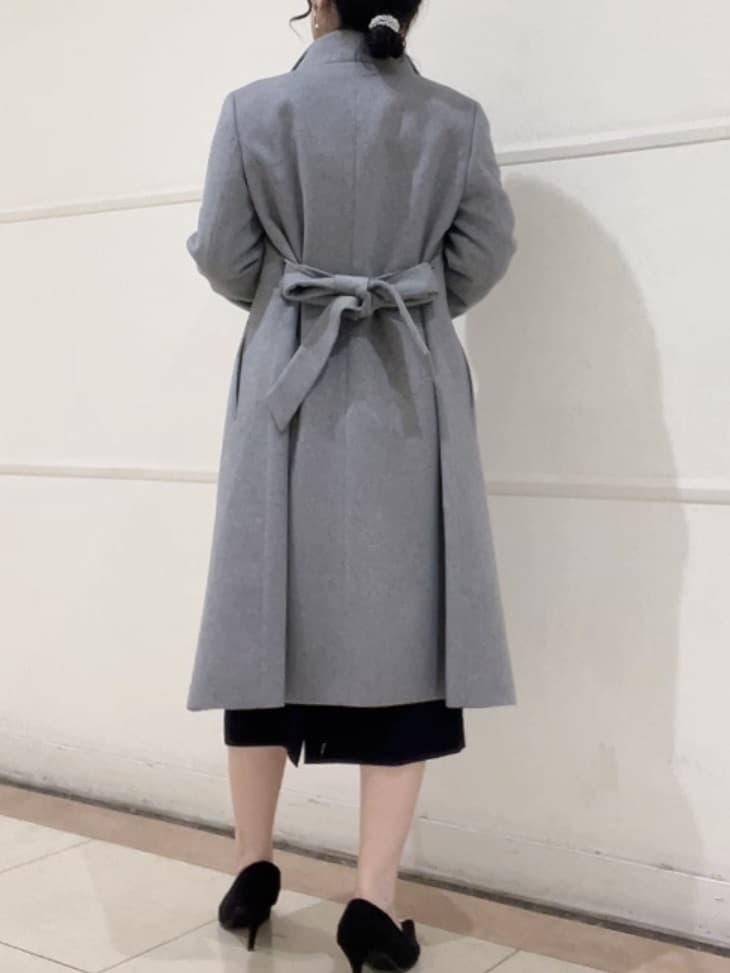 watanabeさんの「UNTITLED｜【日本製／2WAY衿】スタンドカラー ロングコート」を使ったコーディネート