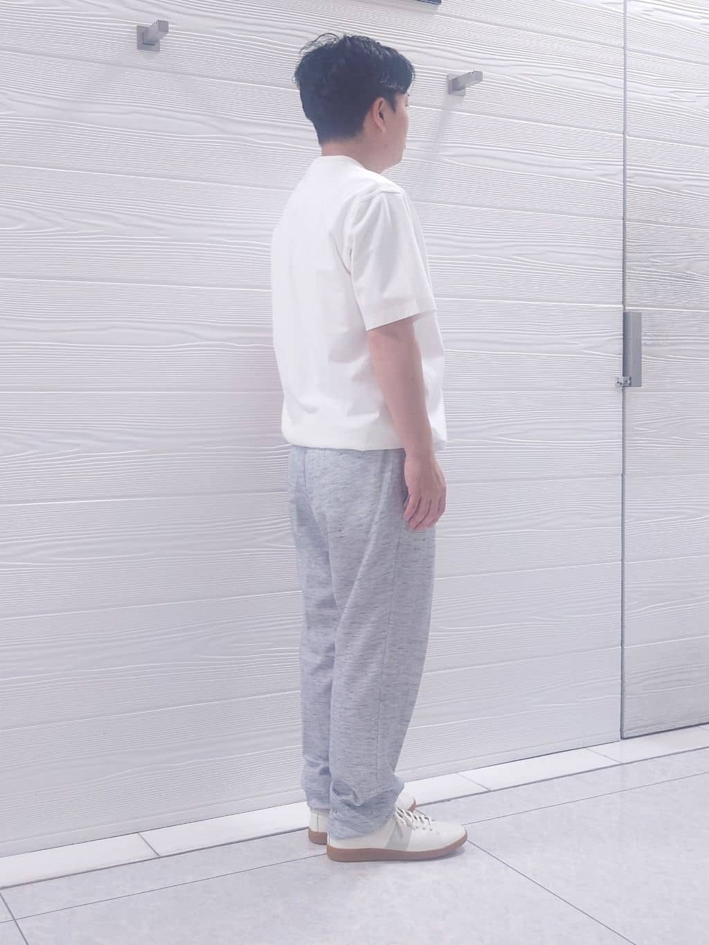 かずさんの「TAKEO KIKUCHI｜【抗菌防臭／5サイズ展開】ハイゲージポンチ Tシャツ」を使ったコーディネート