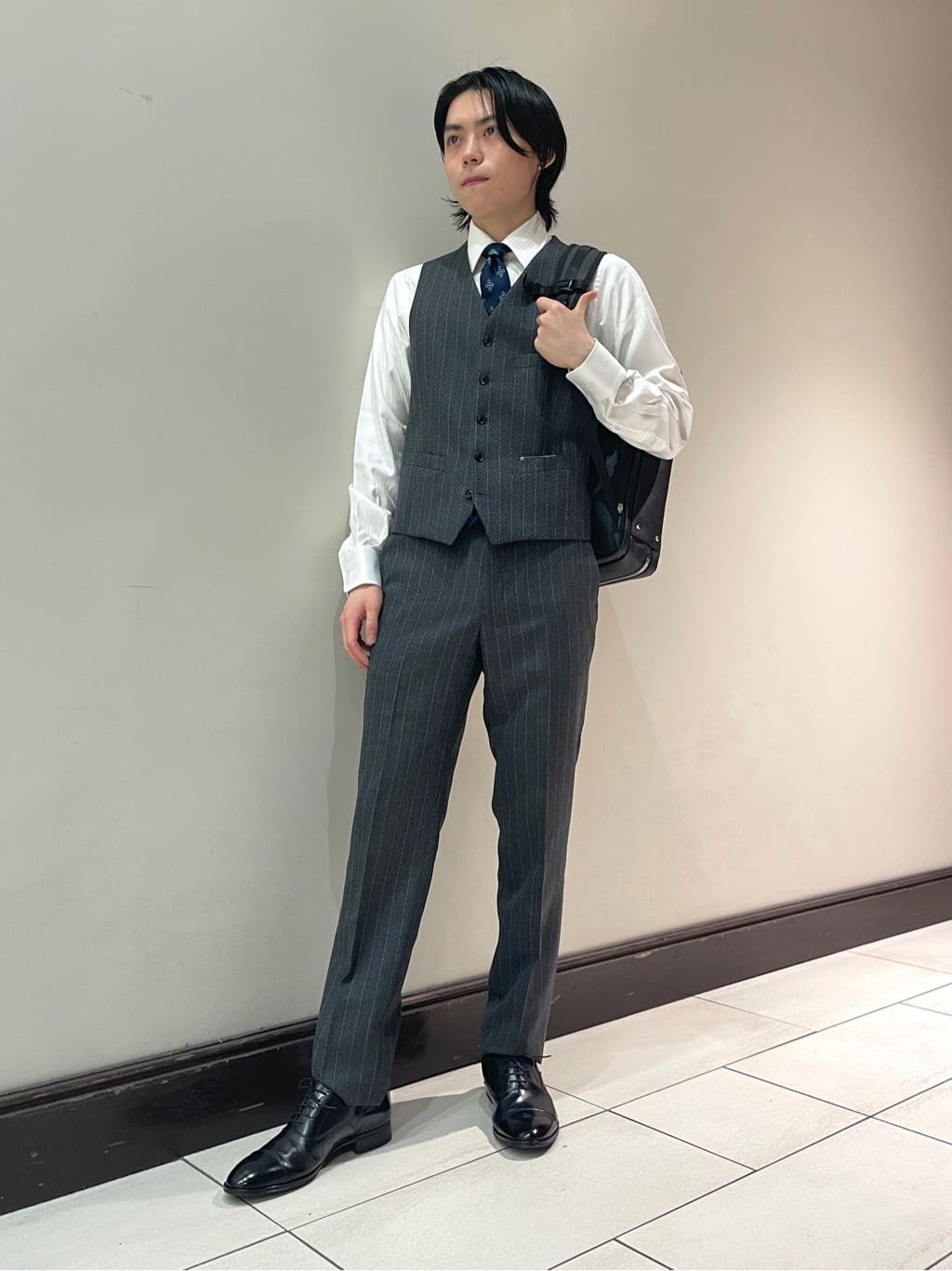 Tightさんの「TAKEO KIKUCHI｜【Made in JAPAN】ドビーストライプ ドレス シャツ」を使ったコーディネート