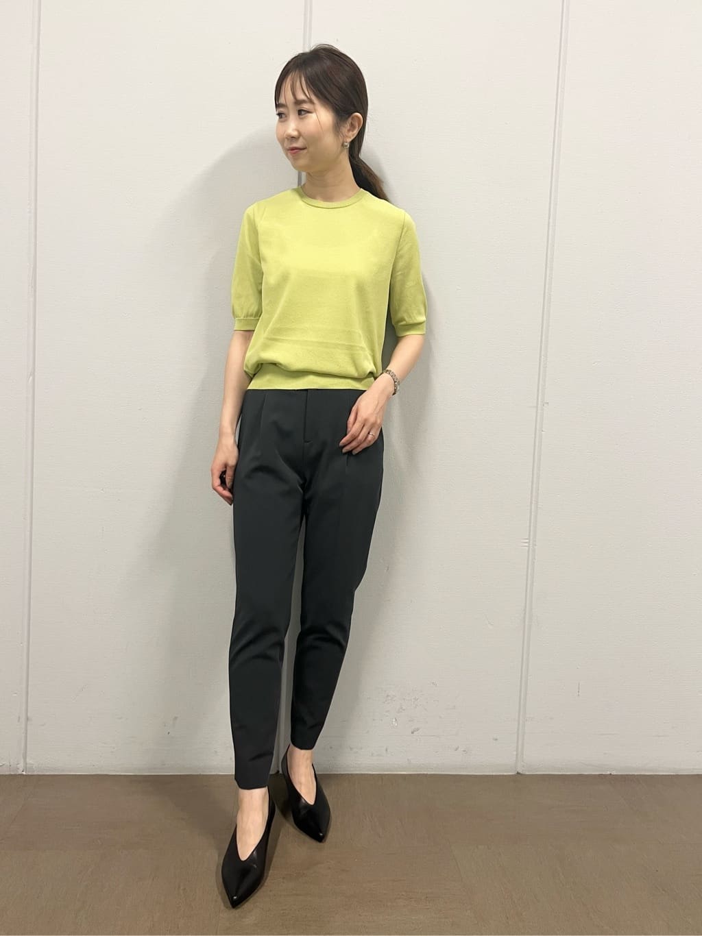shokoさんの「INDIVI｜【定番スーツ/洗える/UVケア】ストレッチノーカラージャケット」を使ったコーディネート