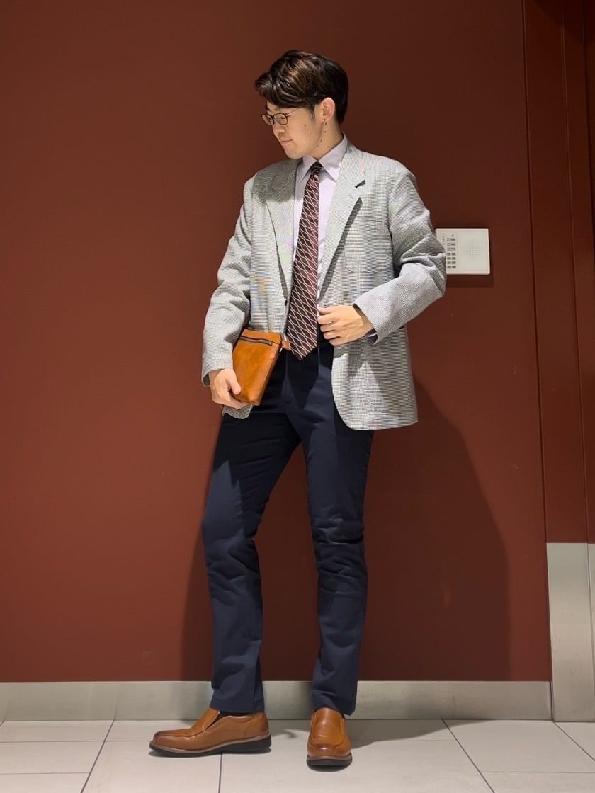 ジュンさんの「TAKEO KIKUCHI｜【Made in JAPAN】市松紋 ドレスシャツ」を使ったコーディネート