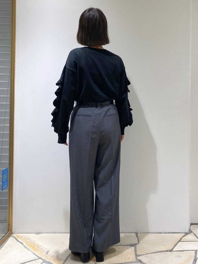 rieさんの「index｜スクエアバックルワイドベルト」を使ったコーディネート