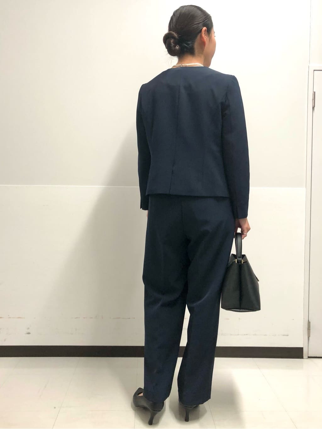 づっきーさんの「OPAQUE.CLIP｜【抗菌防臭加工/7cmヒール】ベーシックパンプス/通勤対応」を使ったコーディネート
