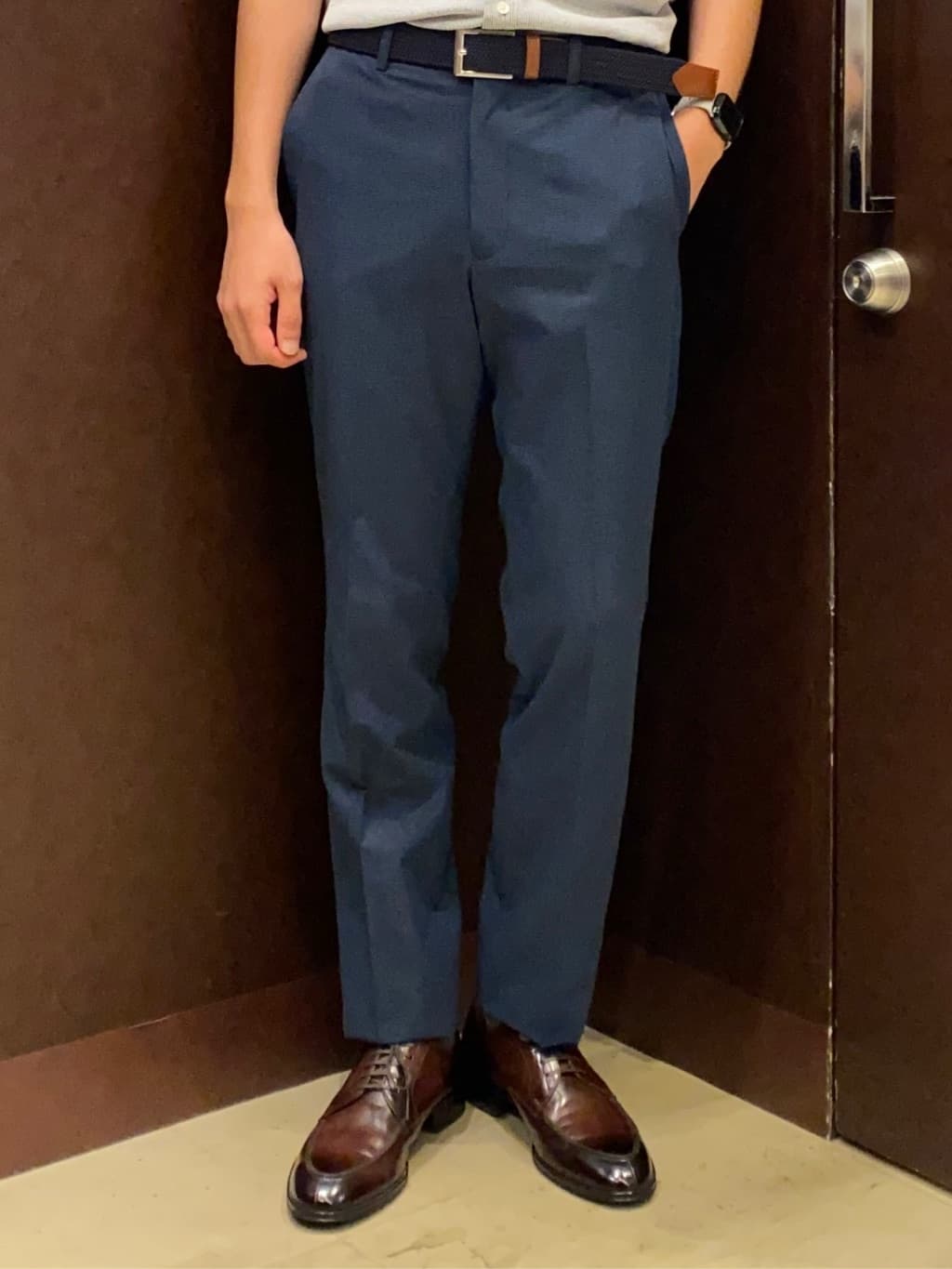 shuheiさんの「TAKEO KIKUCHI｜【抗菌防臭】COOL DOTS（R）ドビープリント パンツ」を使ったコーディネート
