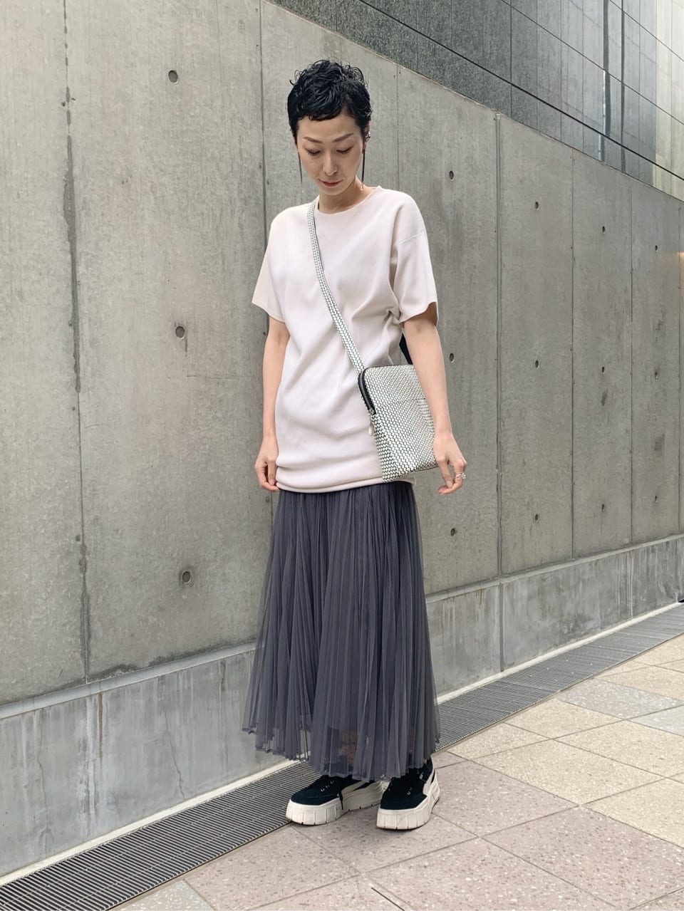 Kさんの「HIROKO HAYASHI｜OTTICA（オッティカ）ショルダーバッグ」を使ったコーディネート