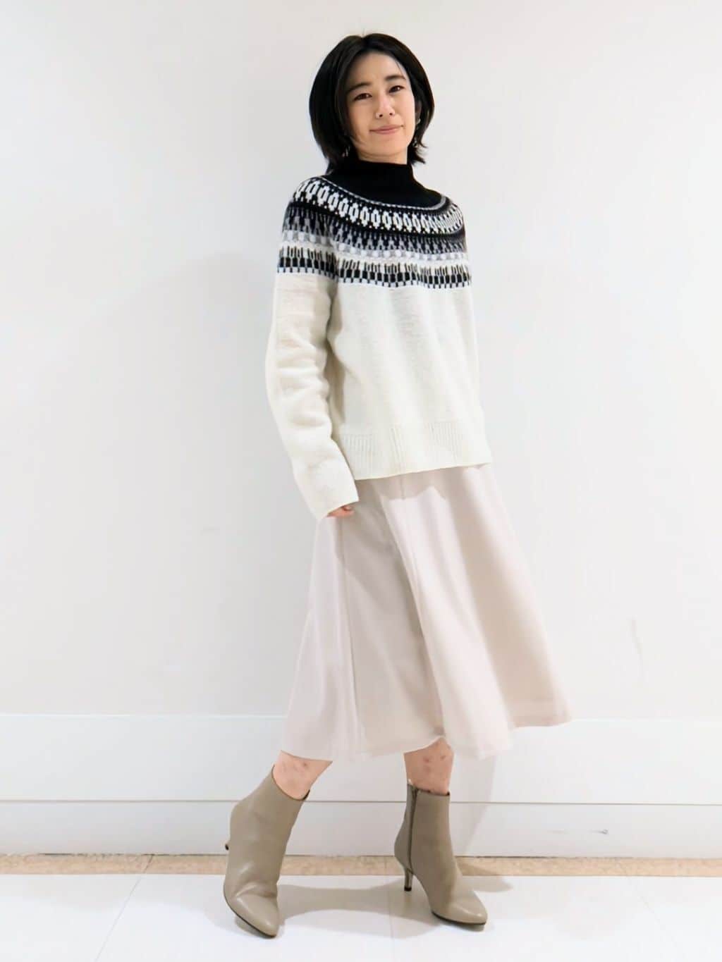 ミズタさんの「UNTITLED｜【日本製／2WAY衿】スタンドカラー ロングコート」を使ったコーディネート