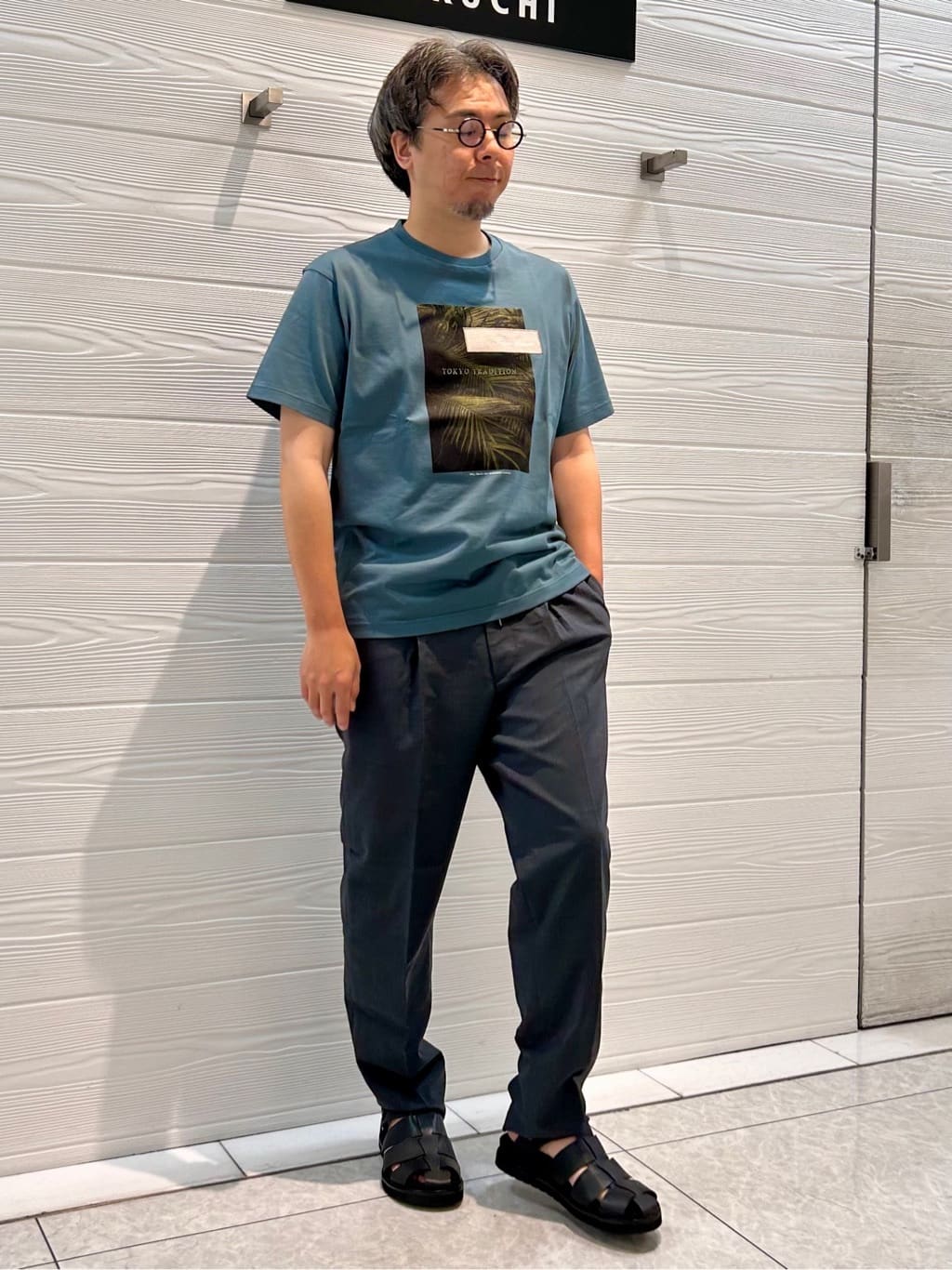 すーさんの「TAKEO KIKUCHI｜【尾州織】リネンブレンド メッシュ ジャケット」を使ったコーディネート