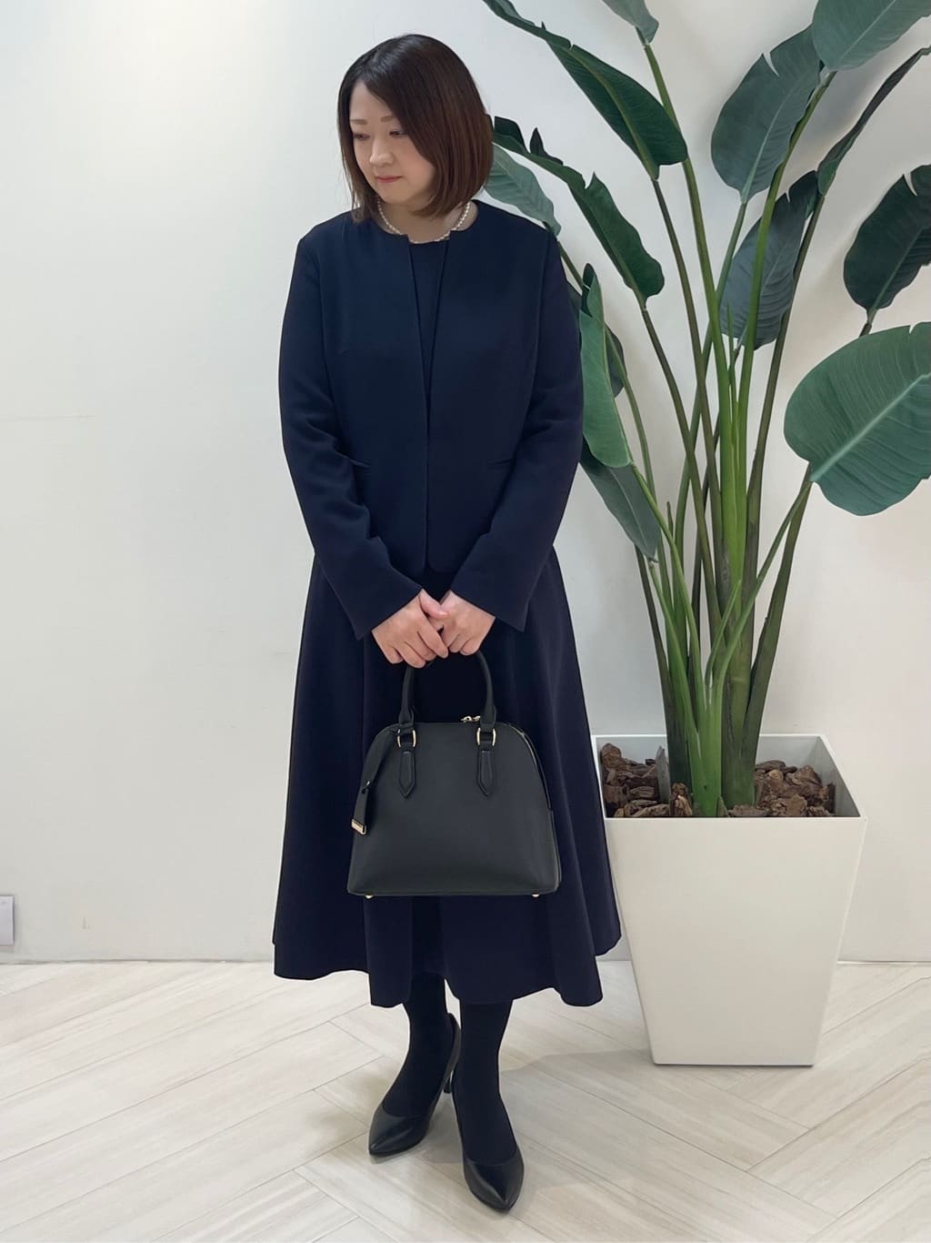 Tomoさんの「UNTITLED｜【追加6/日本製】2連フェイクパールネックレス」を使ったコーディネート