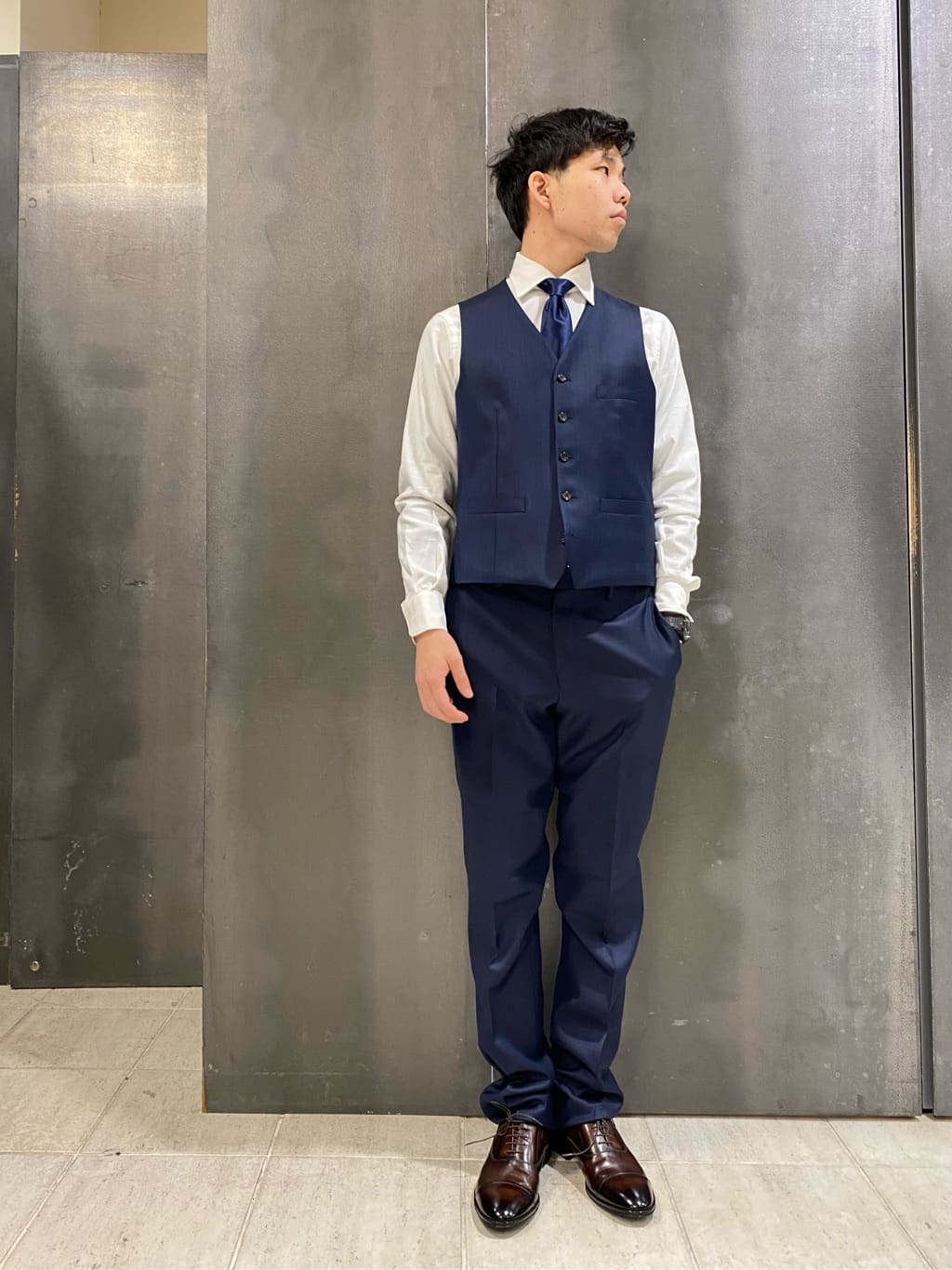 shoumaさんの「TAKEO KIKUCHI｜ストレートチップシューズ[ メンズ ビジネス シューズ 結婚式 ]」を使ったコーディネート