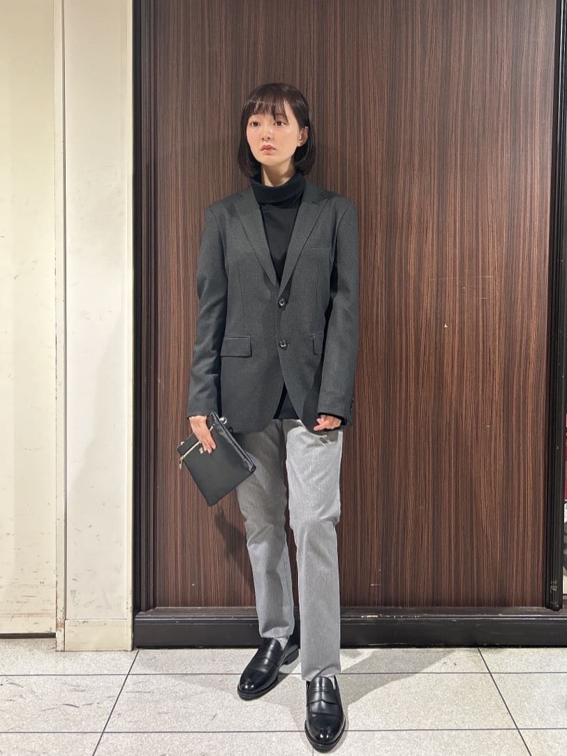 さやさんの「TAKEO KIKUCHI｜【全7サイズ&times;8色展開！】トップマルチヘリンボン パンツ」を使ったコーディネート