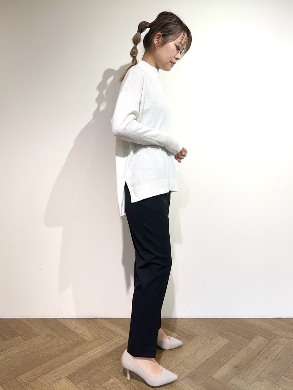 meeさんの「OPAQUE.CLIP｜【抗菌防臭加工/7cmヒール】ベーシックパンプス/通勤対応」を使ったコーディネート