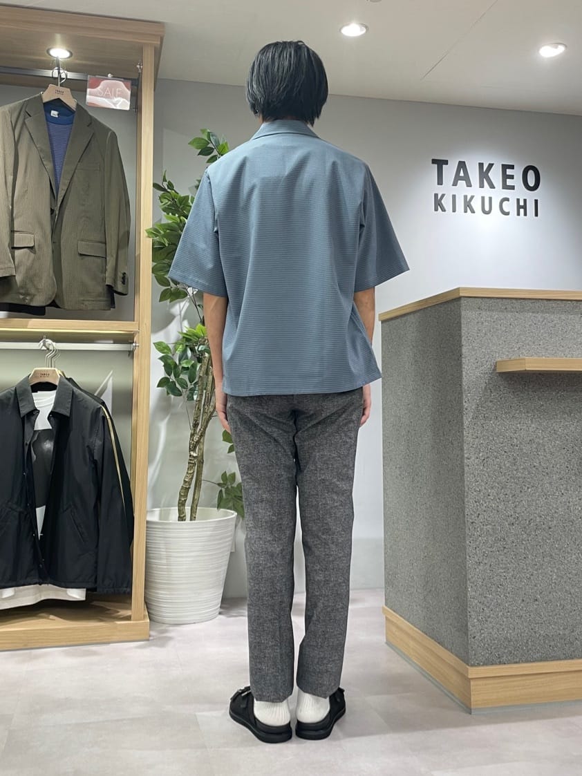 TAKE✳︎さんの「TAKEO KIKUCHI｜【抗菌防臭】COOL DOTS（R）ドビープリント パンツ」を使ったコーディネート