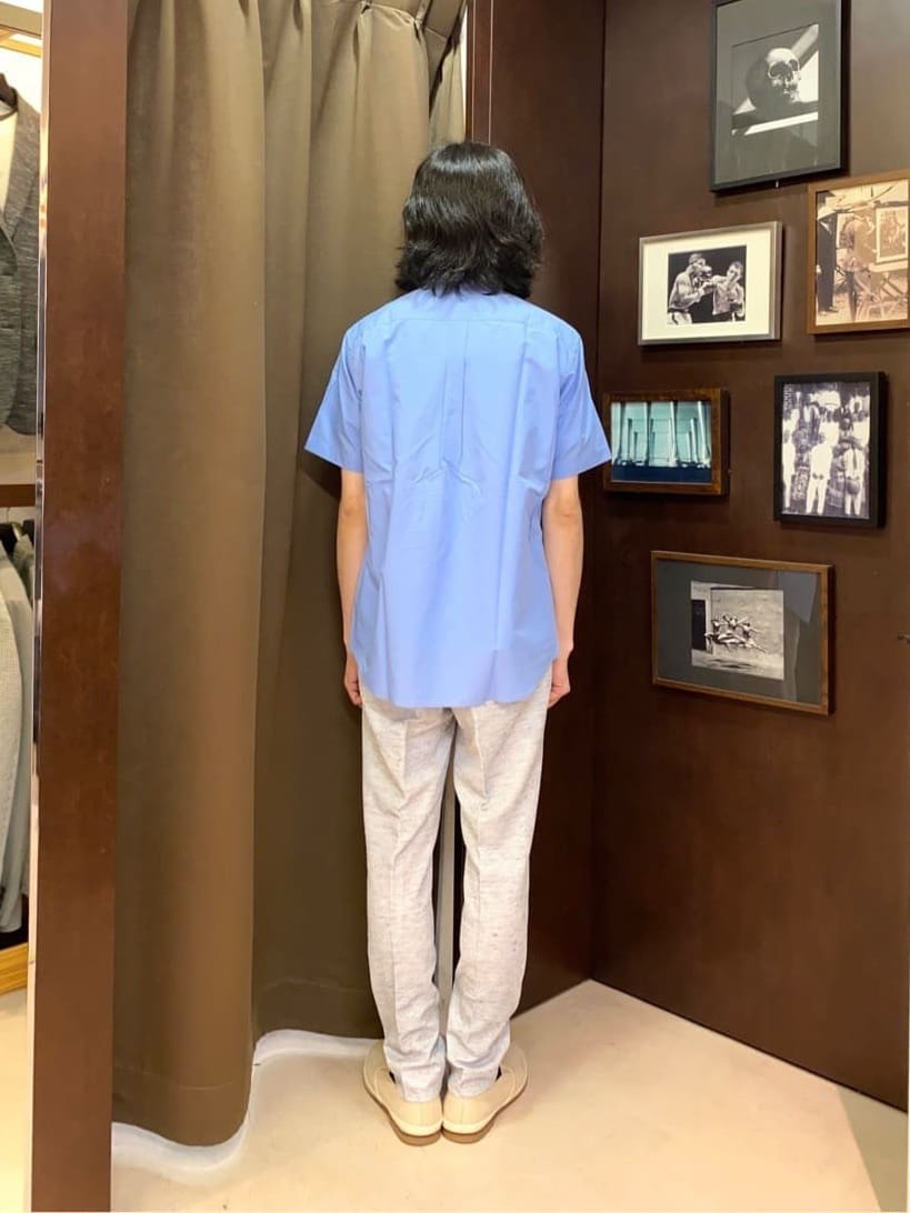 コバヤシさんの「TAKEO KIKUCHI｜【尾州織】リネンブレンド メッシュパンツ」を使ったコーディネート