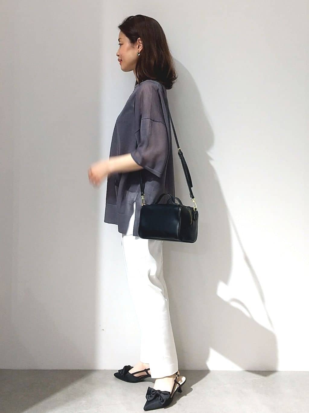 Matsuさんの「OPAQUE.CLIP｜ワイドストラップリブキャミソール【ストレッチ／洗濯機洗い可】」を使ったコーディネート