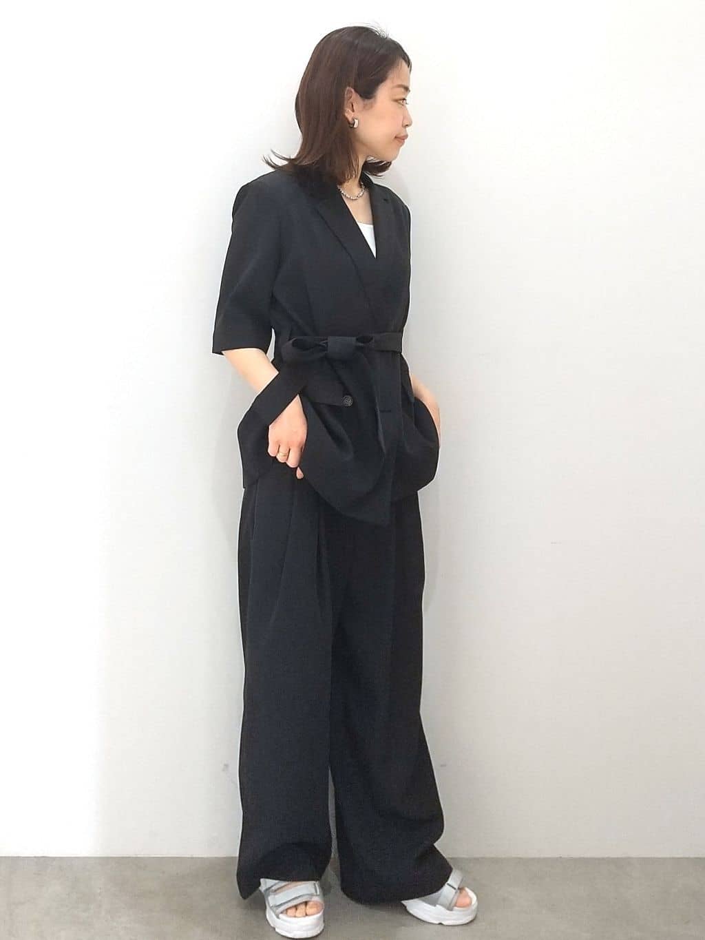 Matsuさんの「OPAQUE.CLIP｜リブキャミソール【洗濯機洗い可】」を使ったコーディネート