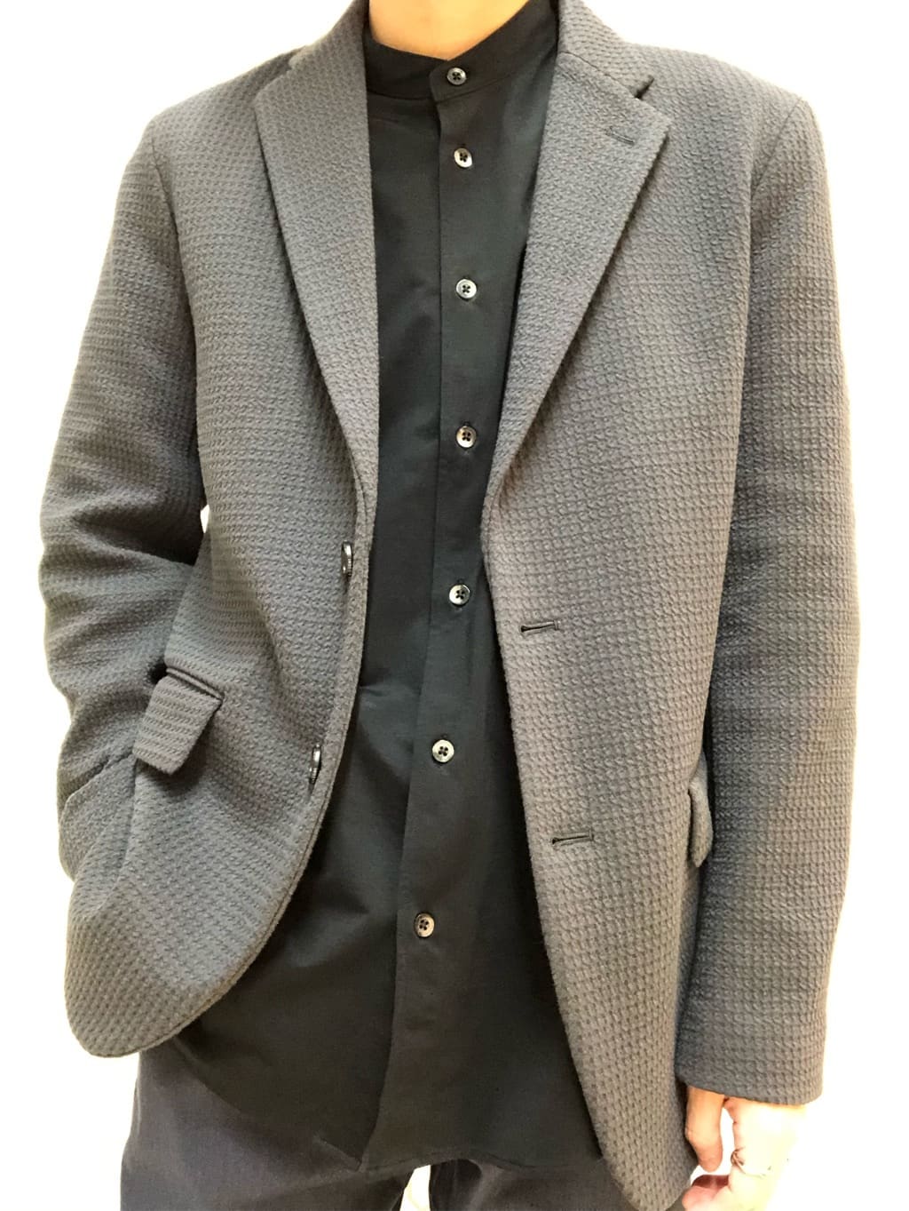うっちーさんの「TAKEO KIKUCHI｜【抗菌防臭】クロスウィーブ ジャケット」を使ったコーディネート