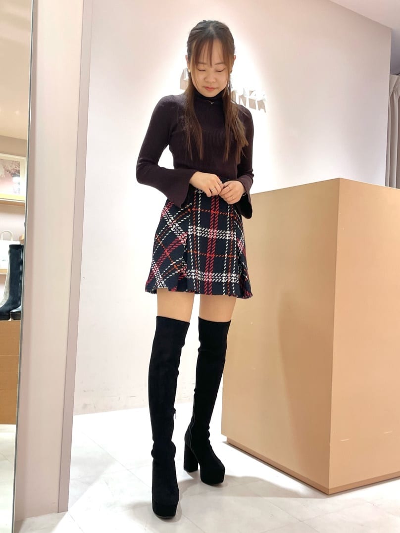 azusaさんの「ESPERANZA｜厚底ラク盛りニーハイブーツ」を使ったコーディネート