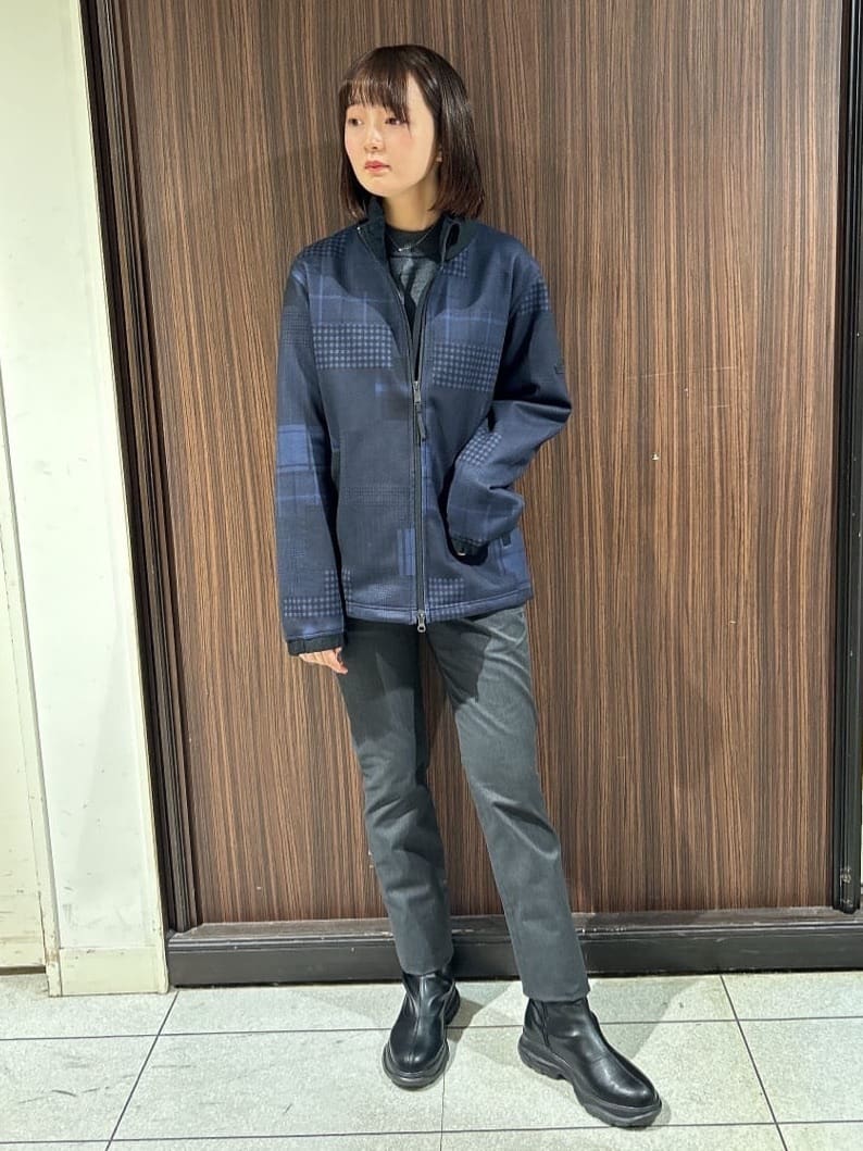 さやさんの「TAKEO KIKUCHI｜【全7サイズ&times;8色展開！】トップマルチヘリンボン パンツ」を使ったコーディネート