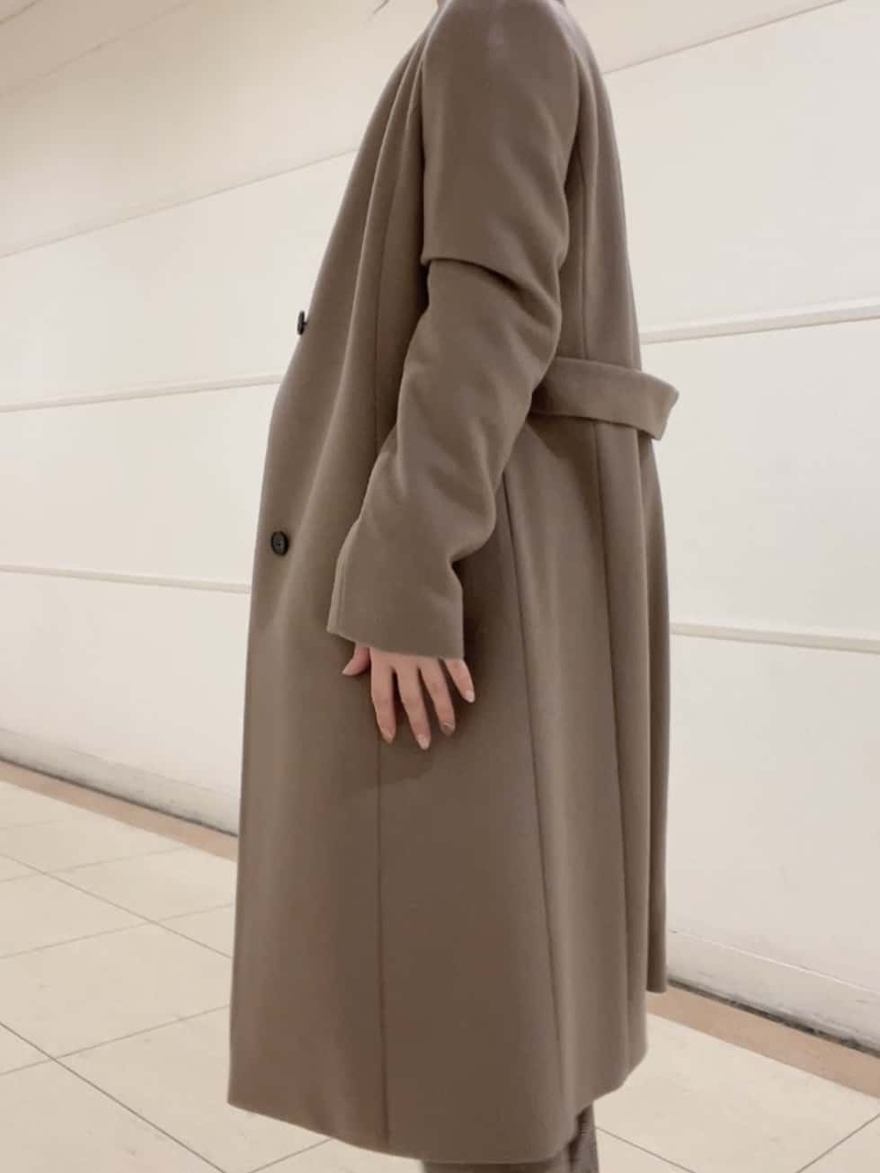 watanabeさんの「UNTITLED｜【日本製／2WAY衿】スタンドカラー ロングコート」を使ったコーディネート