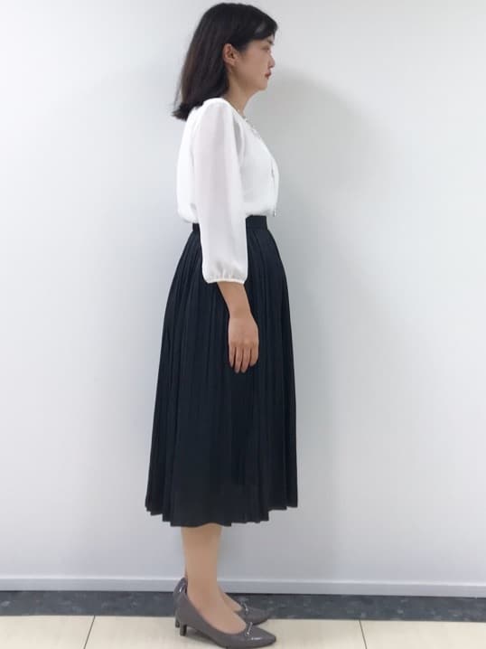 yukinaさんの「COUP DE CHANCE｜【洗える／日本製／通勤】タックブラウス」を使ったコーディネート