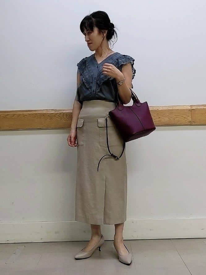 Rieさんの「UNTITLED｜【日本製・本革】Comfit Dresser Pumps（コンフィットドレッサーパンプス）」を使ったコーディネート