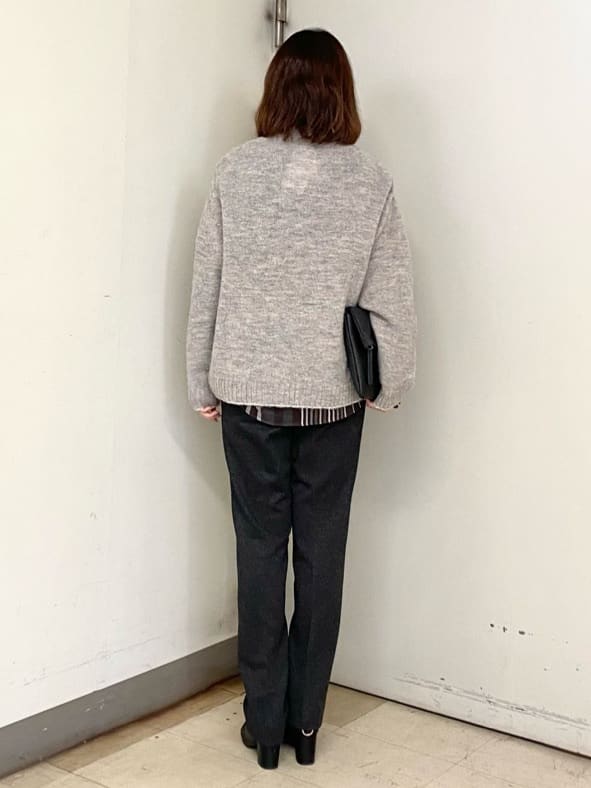 かわぴーさんの「TAKEO KIKUCHI｜【Sサイズ～】メランジ ストレッチ ジャージー スラックス」を使ったコーディネート