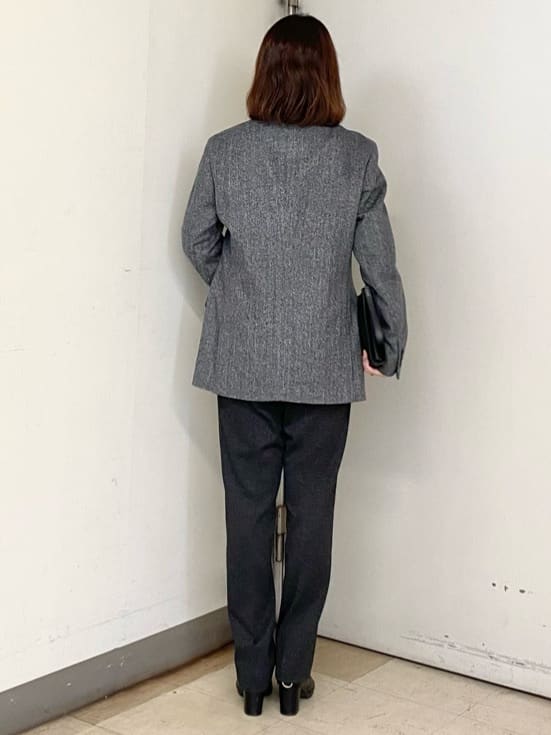 かわぴーさんの「TAKEO KIKUCHI｜【Sサイズ～】メランジ ストレッチ ジャージー スラックス」を使ったコーディネート