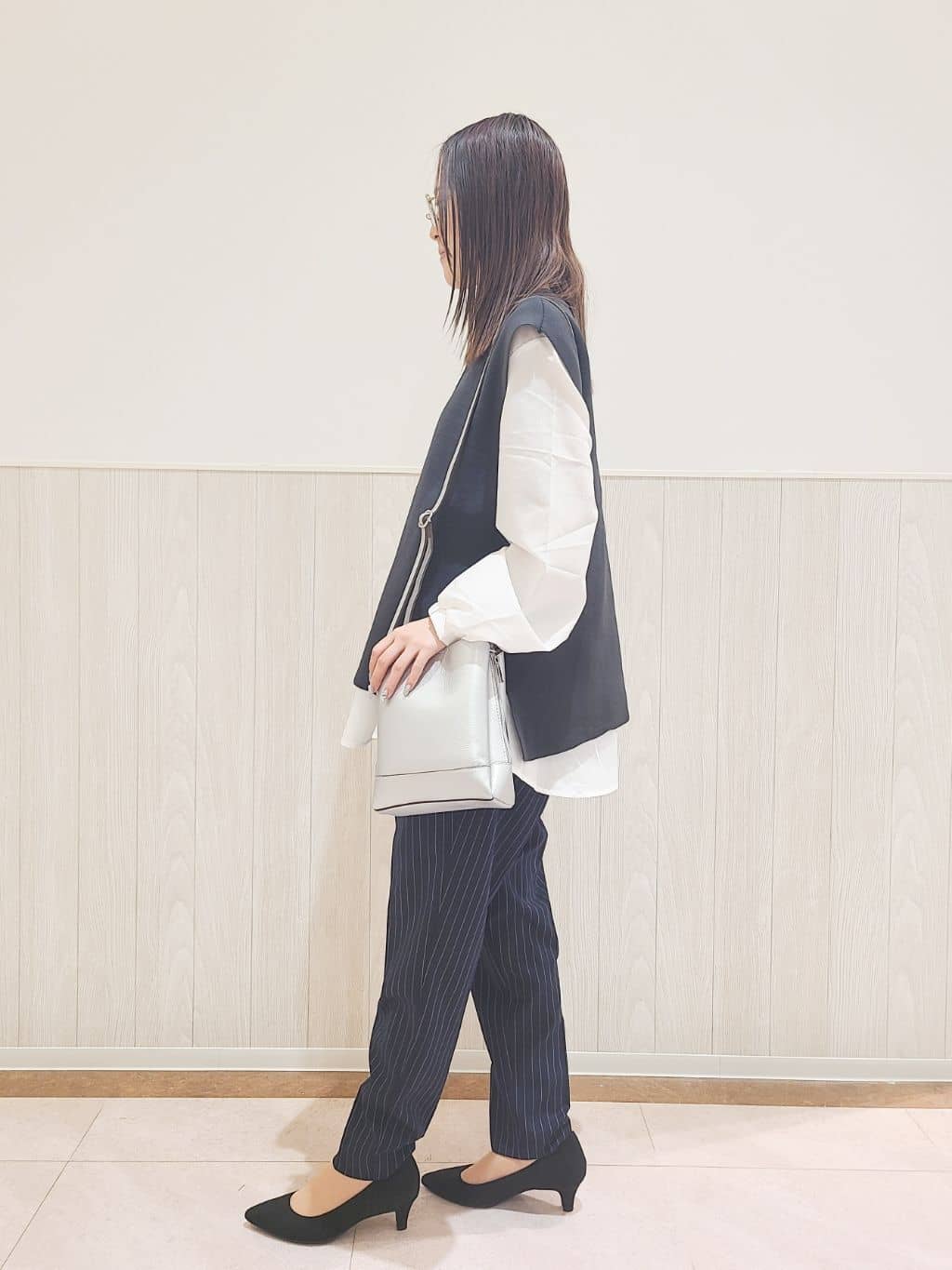 Suzuさんの「SHOO･LA･RUE｜【洗える/SS-3L】すっきりキレイにかっこよく 大人のテーパードパンツ」を使ったコーディネート