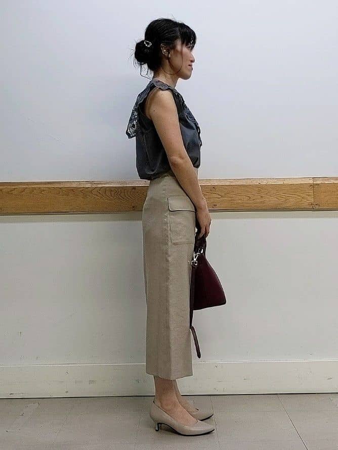 Rieさんの「UNTITLED｜【日本製・本革】Comfit Dresser Pumps（コンフィットドレッサーパンプス）」を使ったコーディネート