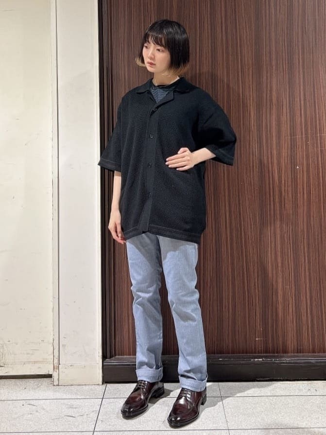 さやさんの「TAKEO KIKUCHI｜【全7サイズ&times;8色展開！】トップマルチヘリンボン パンツ」を使ったコーディネート