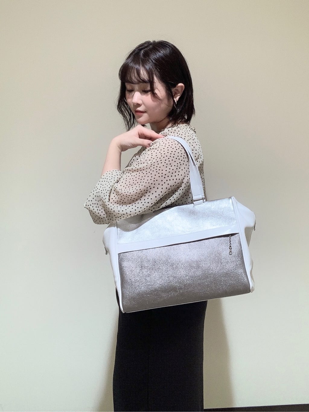 mさんの「HIROKO HAYASHI｜FOGLIO（フォーリオ）ボストンバッグ」を使ったコーディネート