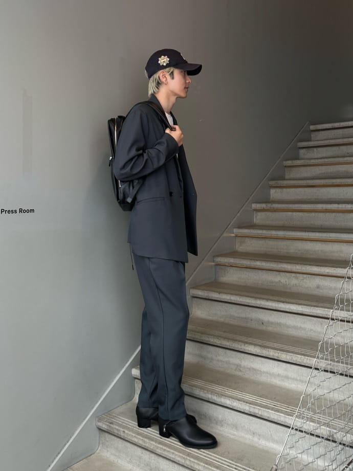 simさんの「tk.TAKEO KIKUCHI｜アソートセットアップ」を使ったコーディネート