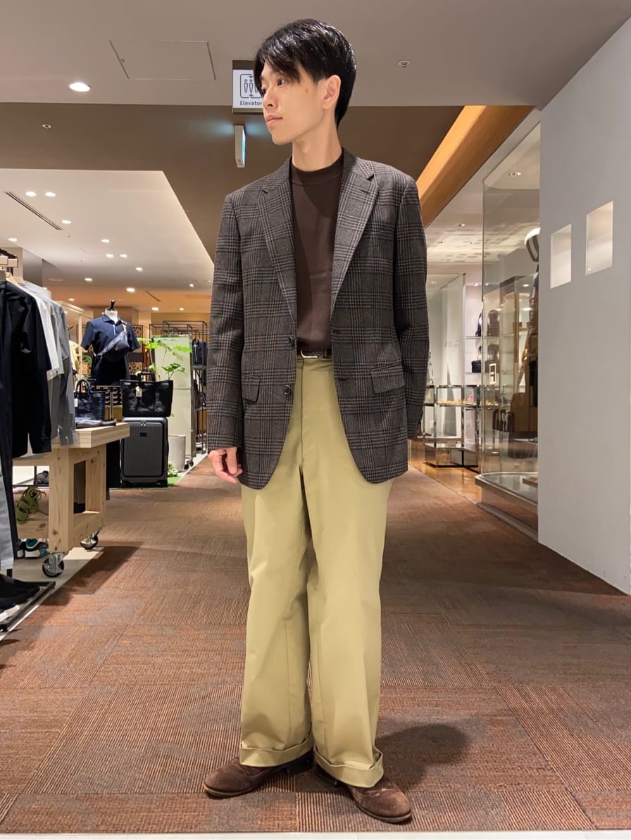 わいずみさんの「TAKEO KIKUCHI｜【GIFT】レザーメッシュベルト」を使ったコーディネート