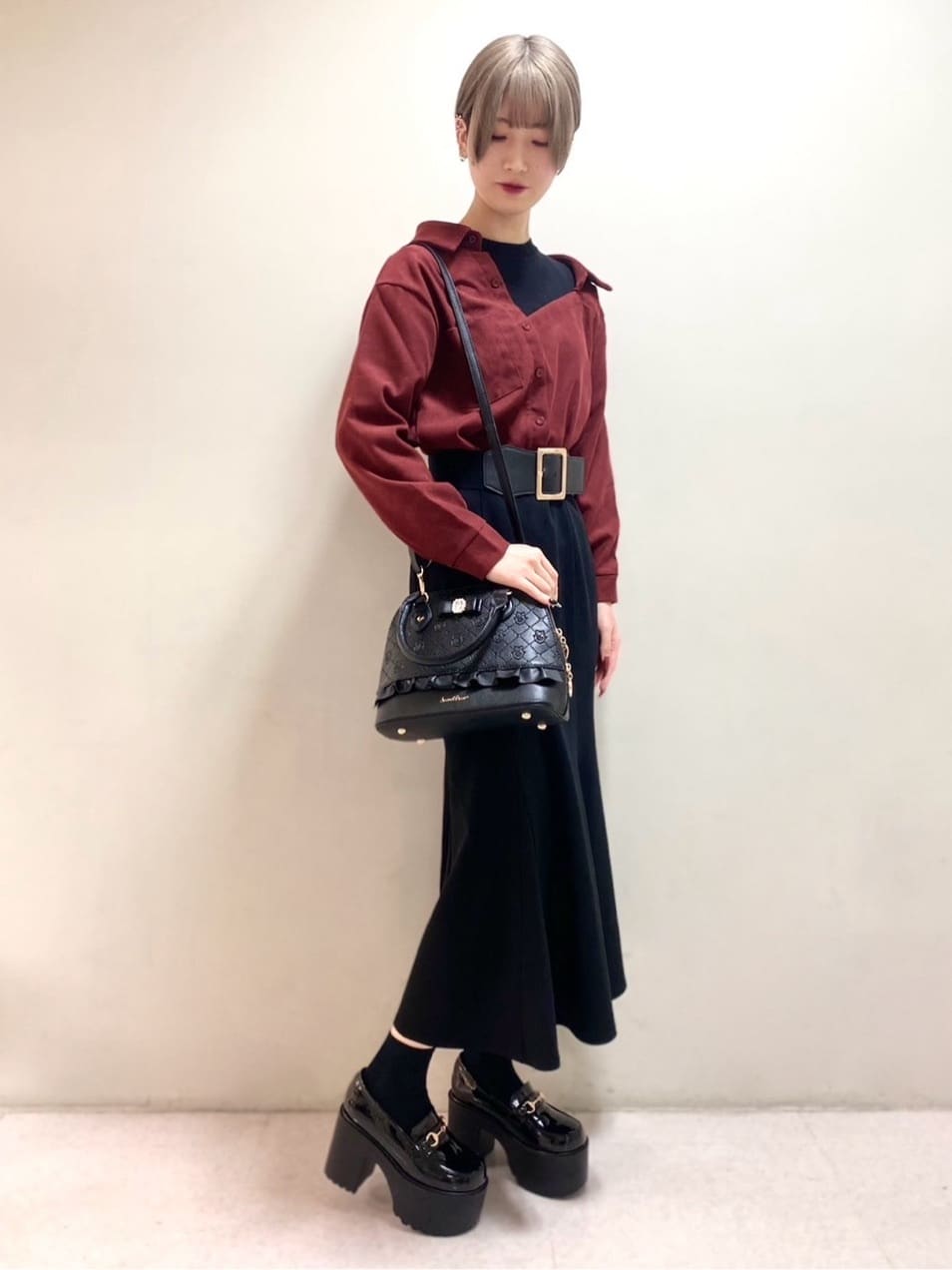 myさんの「ESPERANZA｜厚底ビット付きローファーパンプス」を使ったコーディネート