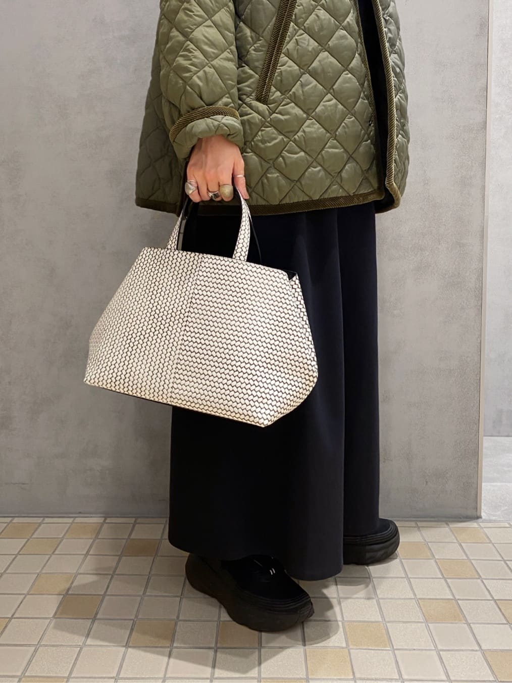 Uさんの「HIROKO HAYASHI｜OTTICA（オッティカ）ハンドトートバッグS」を使ったコーディネート