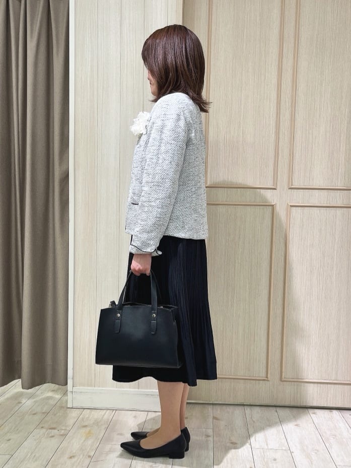 kaneさんの「SHOO･LA･RUE｜◆【セレモニー】アクセントフェイクパールコサージュ」を使ったコーディネート