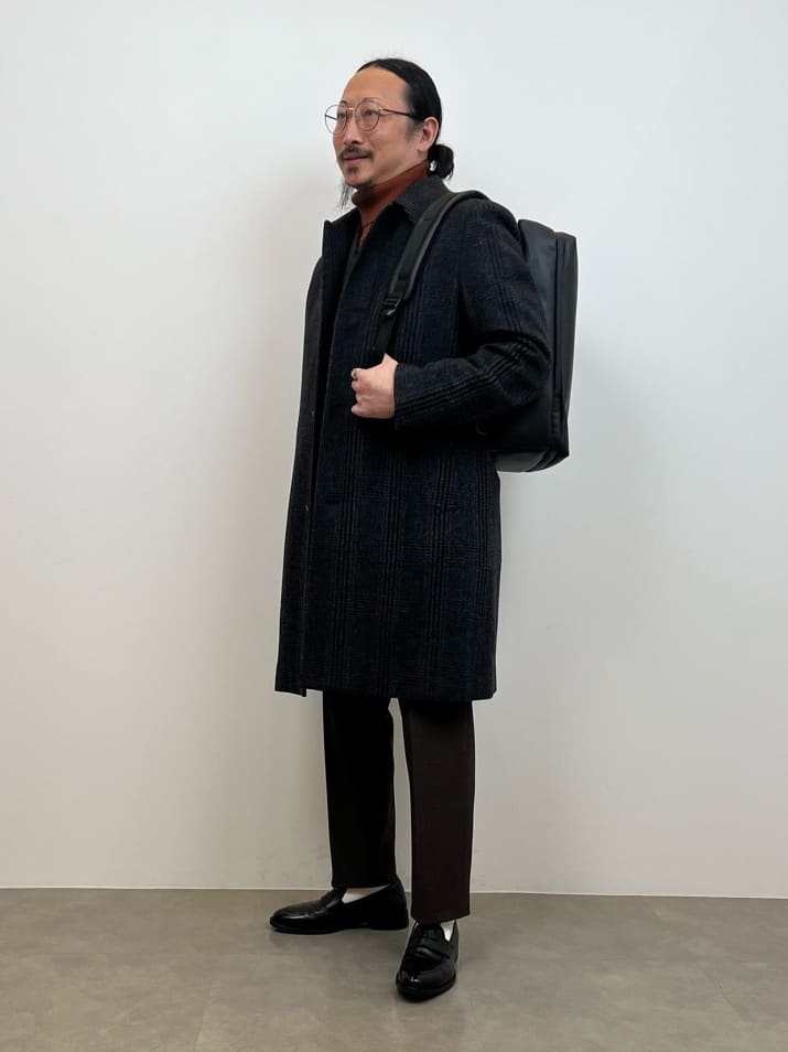 川口(髭長髪)さんの「TAKEO KIKUCHI｜【撥水】ライトウェイト バックパック」を使ったコーディネート