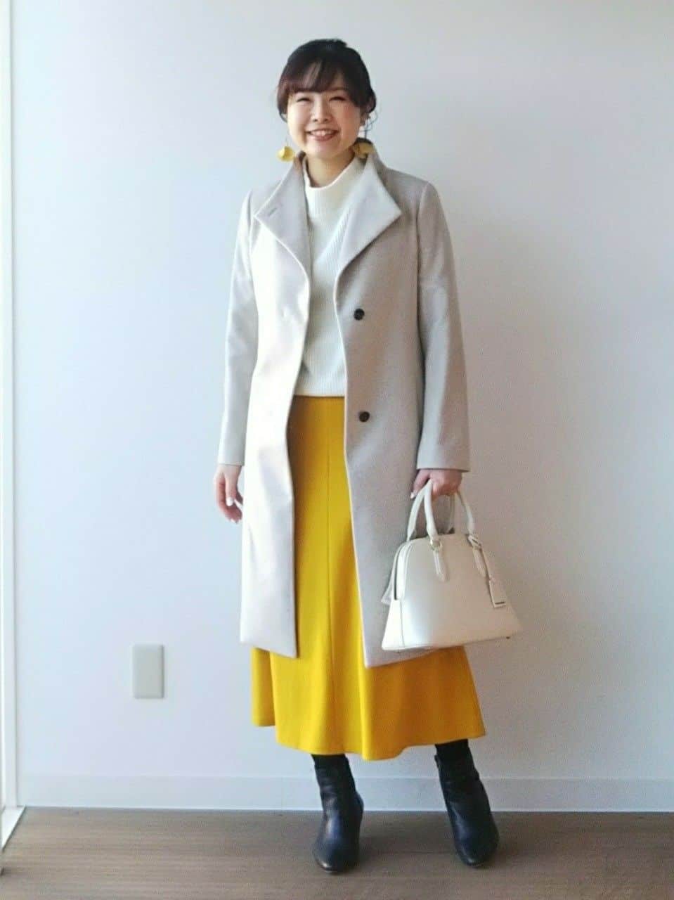 なみきさんの「UNTITLED｜【日本製／2WAY衿】スタンドカラー ロングコート」を使ったコーディネート